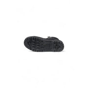 Black rubber sole with deep aggressive tread and small logo embossed near the heel of superga women platform sneakers