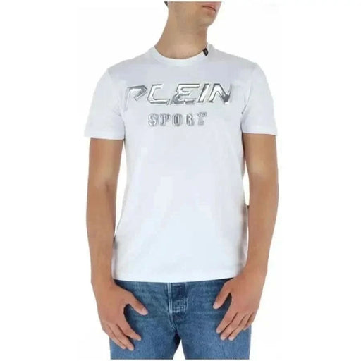 Plein Sport - Hommes T-Shirt - blanc / S - Vêtements T-shirts