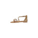 Beige Strappy Sandal with tan straps and stylish design for summer occasions