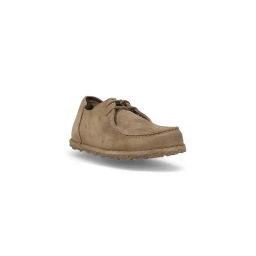 Tan suede lace-up shoe from Tan Leather Moccasin Shoe collection