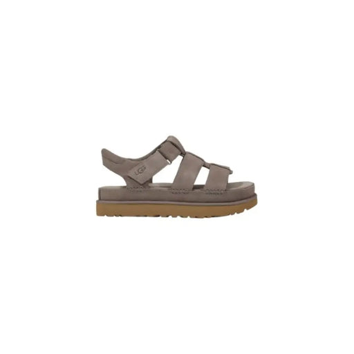 Taupe UGG sandal displayed in a product image showcasing comfort and style