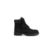 Timberland Bottes montantes en cuir noir pour hommes, à lacets, avec tige en daim de 15 cm et semelle en caoutchouc pour une utilisation extérieure durable.