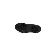 Noir timberland Bottes en cuir pour hommes, à lacets, semelle crantée robuste et logo de la marque visible