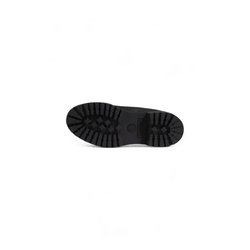 Noir timberland Bottes en cuir pour hommes, à lacets, semelle crantée robuste et logo de la marque visible