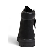 Timberland Bottes à lacets en cuir noir pour homme tb110073001 avec tige en daim et semelle en caoutchouc, modèle 6 pouces