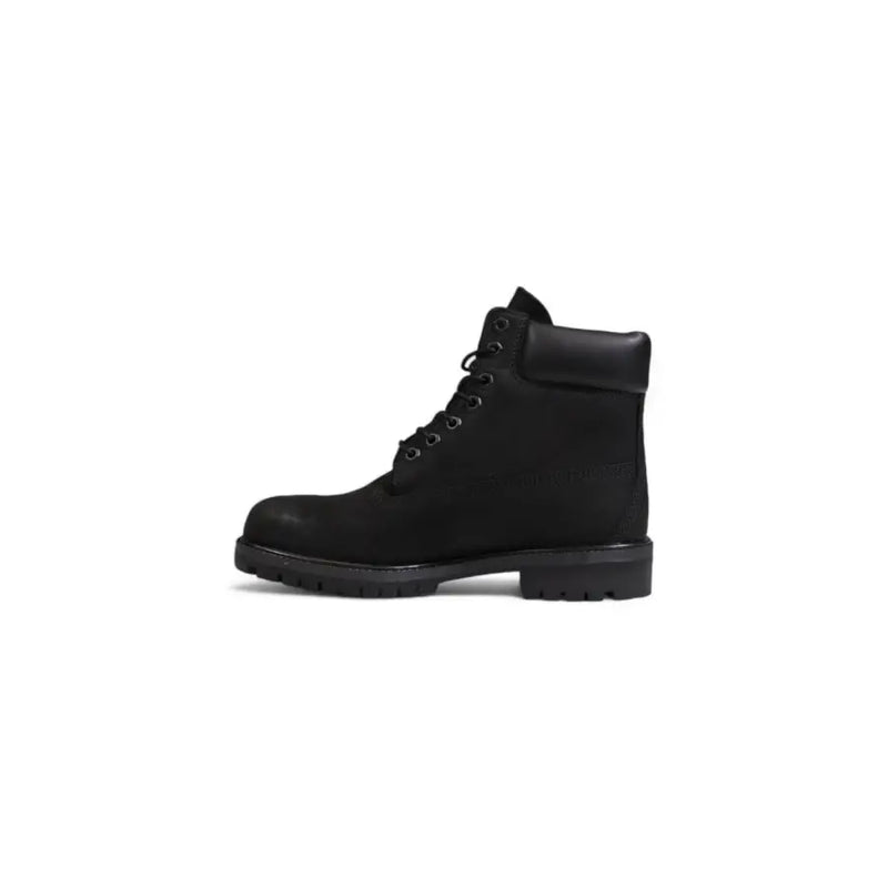 Timberland Bottes lacées en cuir noir pour homme tb110073001, avec tige en daim noir et semelle en caoutchouc