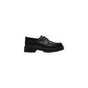 Timberland Chaussure bateau à lacets en cuir noir pour homme avec semelle épaisse en caoutchouc pour une tenue décontractée et résistante