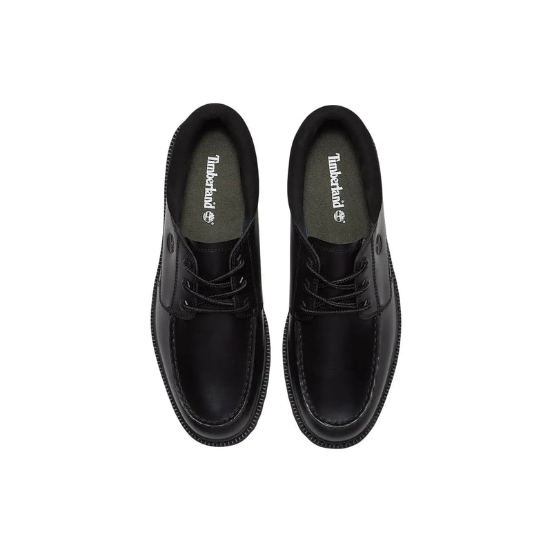 Timberland Chaussures à lacets en cuir noir pour homme, finition cuir poli et design classique à lacets