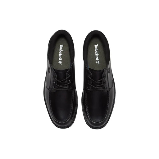 Timberland Chaussures à lacets en cuir noir pour homme, finition cuir poli et design classique à lacets