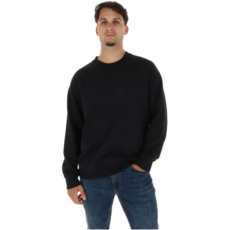Timberland Sweat-shirt vert en coton pour homme, manches longues, col rond, coupe confortable