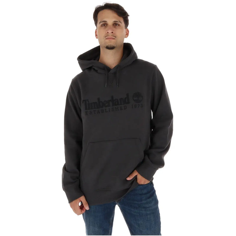 Noir timberland Sweat à capuche pour homme avec logo discret et inscription « Établi en 1872 », en molleton de coton avec poches