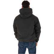 Timberland Doudoune noire pour homme avec capuche et surpiqûres discrètes, vue de face