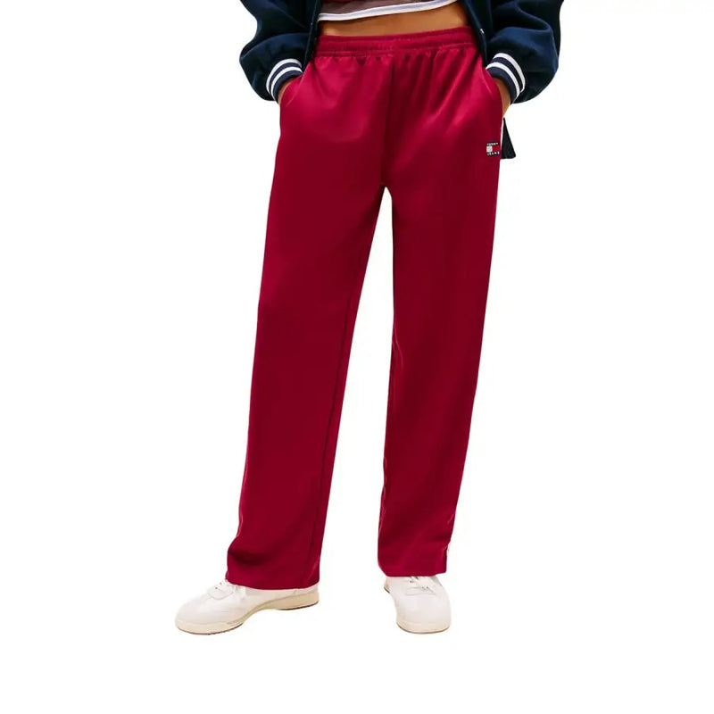 Tommy Hilfiger champion burgundy sweatpants with drawstring and pockets