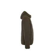 Tommy Hilfiger Veste matelassée à capuche en denim vert pour homme, au design moderne et élégant, idéale pour l'automne et l'hiver.