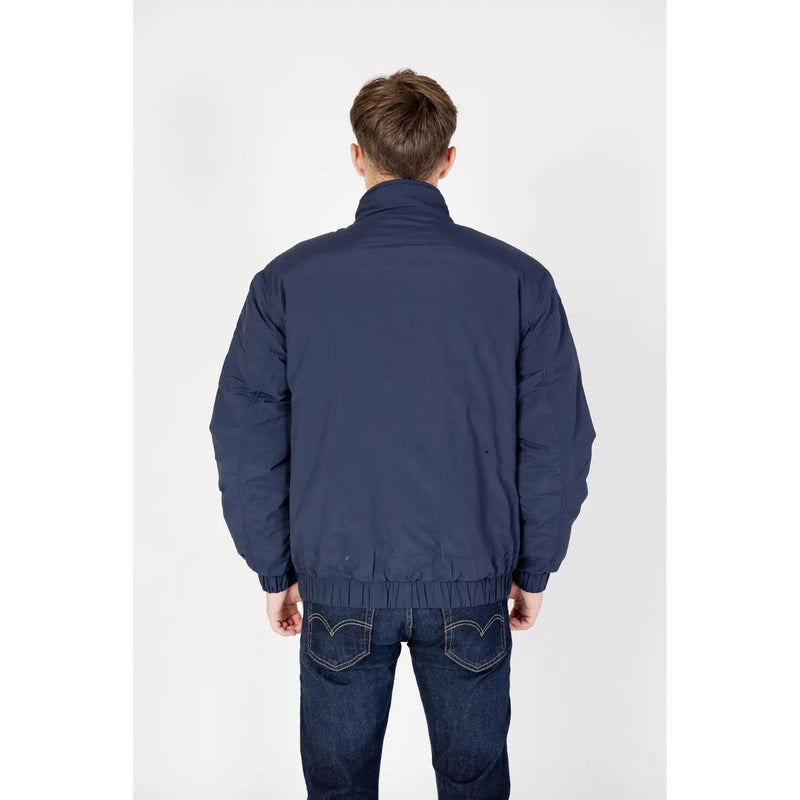 Blouson aviateur bleu marine en nylon matelassé avec poignets et taille élastiqués de Tommy Hilfiger Jeans collection homme
