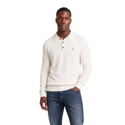 couleur crème Tommy Hilfiger Polo homme en coton biologique noir, coupe ajustée, col et poignets côtelés.