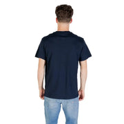 bleu marine, coton, col rond, manches courtes t-shirt pour hommes par Tommy Hilfiger Jeans