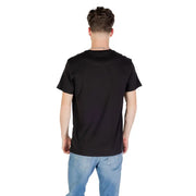 T-shirt noir à manches courtes et col rond en coton t-shirt pour hommes de Tommy Hilfiger Jeans collection de vêtements décontractés