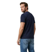 T-shirt bleu marine à manches courtes et col rond en coton t-shirt pour hommes de Tommy Hilfiger Jeans collection
