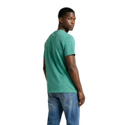Tommy Hilfiger Jeans hommes t-shirt en turquoise, à manches courtes et col rond, pour une tenue décontractée