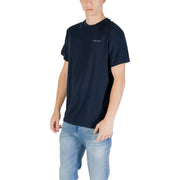 coton bleu marine Tommy Hilfiger Jeans hommes t-shirt avec un petit logo blanc sur la poitrine pour une tenue décontractée