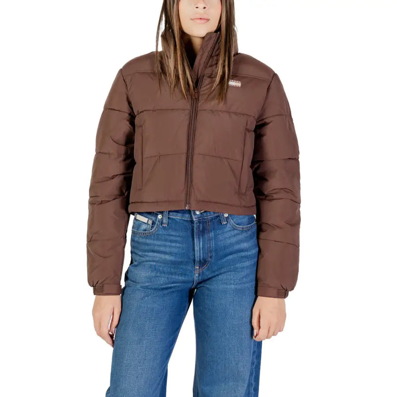 Tommy Hilfiger Doudoune marron pour femme avec motif matelassé