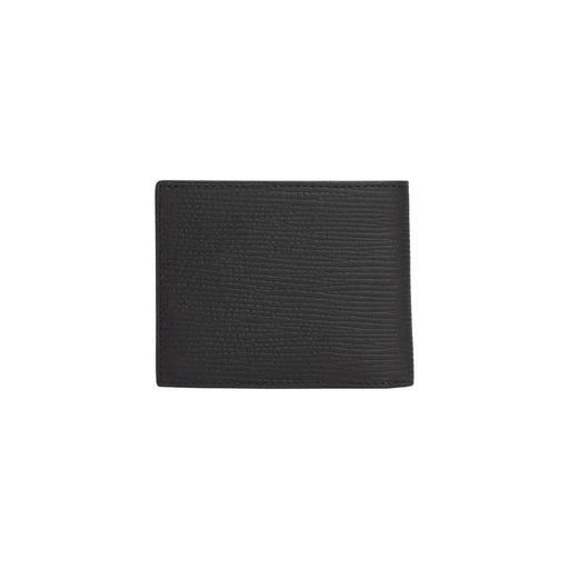 Tommy Hilfiger Portefeuille homme en cuir noir, style business, avec un grain fin et uniforme sur toute sa surface.