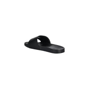 Sandale à enfiler en caoutchouc noir au design minimaliste de Tommy Hilfiger Pantoufles en polyuréthane pour hommes, pointure 41