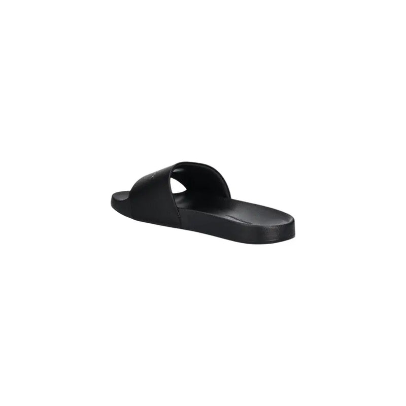 Sandale à enfiler en caoutchouc noir au design minimaliste de Tommy Hilfiger Pantoufles en polyuréthane pour hommes, pointure 41