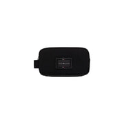 Tommy Hilfiger Trousse de toilette pour homme en polyuréthane noir, au design rectangulaire élégant et ornée d'une discrète plaque de marque sur le devant.