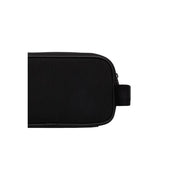 Tommy Hilfiger Trousse de toilette noire pour homme en polyuréthane, avec tissu texturé et coutures renforcées, idéale pour ranger les articles de toilette.