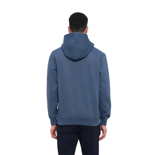 Tommy Hilfiger Sweat-shirt homme en coton bleu marine, capuche bleu marine, tissu doux au toucher et poignets côtelés.