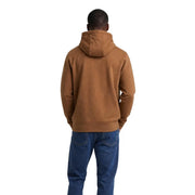 Tommy Hilfiger Sweat à capuche marron en coton pour homme, doux au toucher grâce à sa texture polaire, avec poignets et ourlet côtelés.