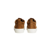 Tommy Hilfiger mocassins en daim marron pour hommes, à enfiler bas.top baskets en daim beige et semelle en caoutchouc blanc