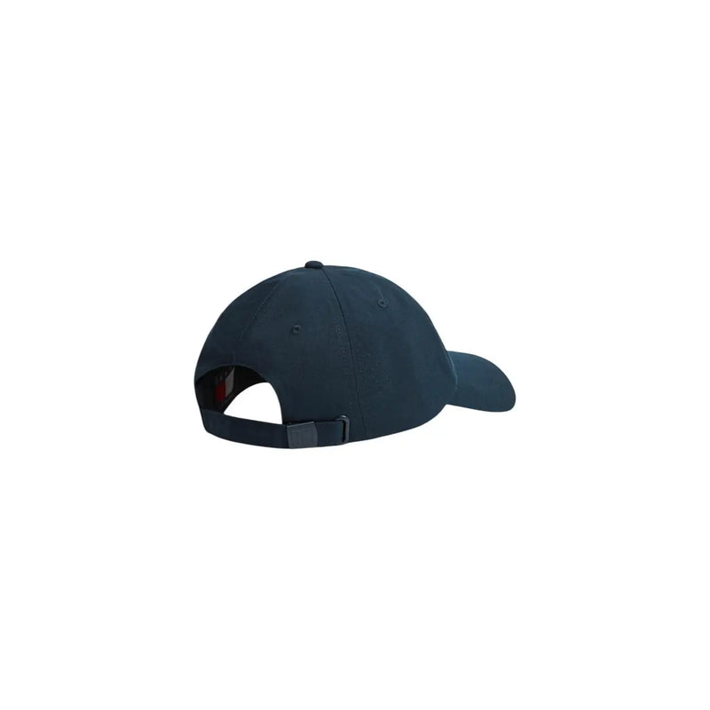 Casquette Tommy Hilfiger bleu marine foncé pour homme, avec couronne structurée et sangle réglable en coton biologique bleu et boucle réglable
