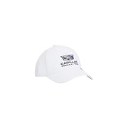 Tommy Hilfiger Casquette homme blanche en polyester avec logo noir de l'écurie Cadillac de Formule 1 brodé sur le devant