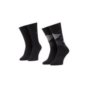 Tommy hilfiger men cotton underwear black checked slip with black crew socks solid and gray argyle pattern
