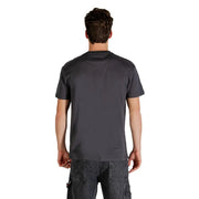 Tommy Hilfiger T-shirt homme gris en coton bio à manches courtes et col rond, vue de face, couleur gris foncé