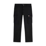 Noir Tommy Hilfiger Jean Otis pour homme en toile, coupe droite classique, poches latérales avec écusson logo.