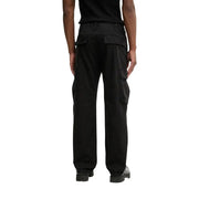 Pantalon cargo en coton lycra noir de Tommy Hilfiger vêtements pour hommes avec de multiples poches et une coupe décontractée vue de face