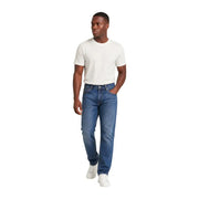 Tommy Hilfiger Jean Ryan slim droit pour homme, en denim bleu, avec une coupe classique à cinq poches et un délavage subtil, taille 30.