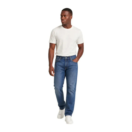 Tommy Hilfiger Jean Ryan slim droit pour homme, en denim bleu, avec une coupe classique à cinq poches et un délavage subtil, taille 30.