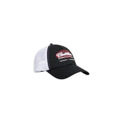 Noir et blanc Tommy Hilfiger Casquette trucker homme en coton biologique avec logo rouge et blanc de l'écurie Cadillac de Formule 1