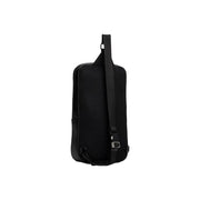 Tommy Hilfiger Sac bandoulière homme en polyuréthane noir avec bandoulière en maille noire et bandoulière réglable 24 x 33 x 9 cm