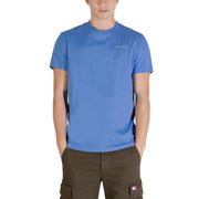Tommy Hilfiger T-shirt slim fit bleu Tommy Jeans pour homme, avec logo brodé discret, en coton biologique