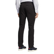 Tommy Hilfiger men trousers in black tailored fabric with sleek straight-leg cut and subtle stitching details