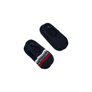 bleu marine Tommy Hilfiger Chaussettes invisibles pour hommes avec une bande rayée blanche et rouge et le logo de la marque
