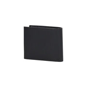 Tommy Hilfiger Portefeuille homme en cuir noir texturé avec rainures verticales et coutures précises pour un usage quotidien