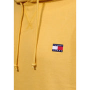Tommy Hilfiger Sweat à capuche jaune pour homme en coton biologique avec cordons de serrage assortis et écusson logo brodé