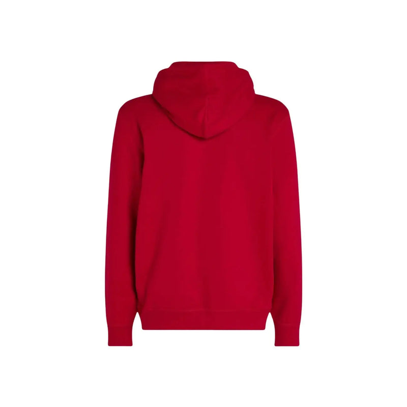 Tommy Hilfiger Sweat-shirt à capuche rouge en coton pour homme, aux couleurs vives et au tissu doux et lisse, au design classique.